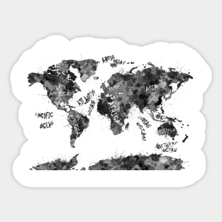world map Sticker